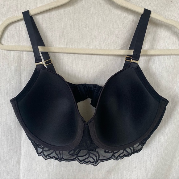 Natori Reverie Sweetheart Contour Black 32DDD Bra - Picture 4 of 5